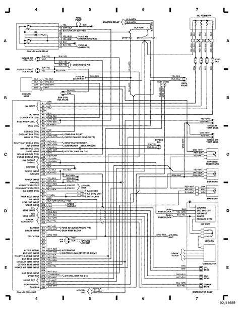 1993 honda prelude wiring diagram electrical system schematics 